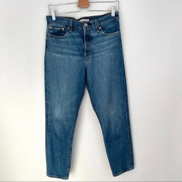 Levis Premium 29 Wedgie Icon Fit Ankle Women's Jeans Athens Shut It Wash - Picture 4 of 9